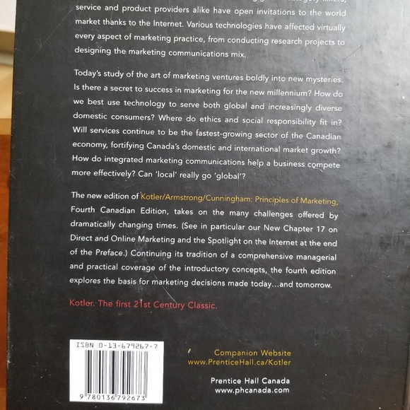 ๐BOOK- Principles of Marketing 4th Canadian Edit. - Picture 4 of 4